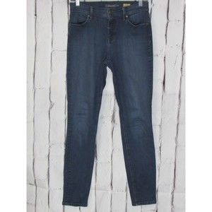 Level 99 Women Jeans Size 27 Blue Tanya High Rise Skinny Dark Wash Denim